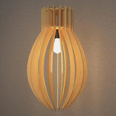Modern Design Oval Shape Wooden Ceiling Lamp For Home Decoration Living Room