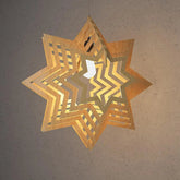 Modern Design Star Shape Wooden Ceiling Lamp For Home Decoration Living Room
