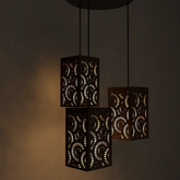 Flower Design Wooden Modern Lamp Hanging Ceiling Light For Home Decoration Living Room
