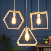Geometrical Shape Design Hanging Light Modern Look Ceiling Lamp For Home Decoration Living Room