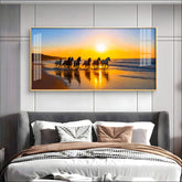 Equestrian Horse Acrylic Wall Painting – Classic Horse Wall Décor