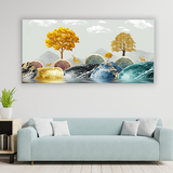 Majestic Deer in Forest Canvas Art | 4x2 Feet Nature Wall Painting