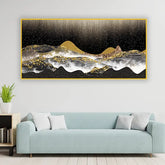 Golden Sunrise Mountain Landscape | 4x2 Feet Nature Canvas Art