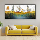 Deer by the Lake | Nature Reflection Canvas Wall Decor