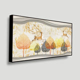 3D Deer & Tree Mural Wallpaper | Size 2x4 Feet