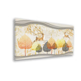3D Deer & Tree Mural Wallpaper | Size 2x4 Feet