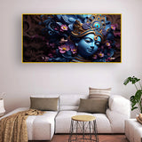 Krishna Canvas Painting – Spiritual Wall Art for Home, Bedroom, Office & Meditation Décor