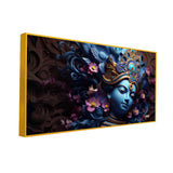 Krishna Canvas Painting – Spiritual Wall Art for Home, Bedroom, Office & Meditation Décor