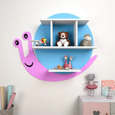 Children Wall Bookcase Kids Storage Shelves Wall Snail shape Book Holder