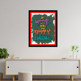 Set Yourself Tackle Your Biggest Challenges Premium Motivational Quotes Photo Frame