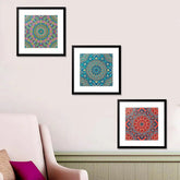 Mandala Pattern Frame Set of 3