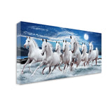 7 Running Horses Vastu Canvas Painting for Home or Office Wall Décor | Brings Success & Positive Energy – Size 4x2 Feet