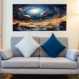 Abstract digital-art-galaxy | Size 2x4 Feet