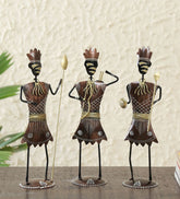 Soldier Human Figurine Set Of 3 table decor