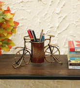 Cycle Pen Holder In Copper table decor