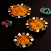 Peacock Urli With Tealight Set of 3