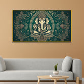 Rustic Lord Ganesha Poster – Vintage Temple Artwork