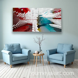 Abstract Glass Sculpture 3D Wall Art | Size 2x4 Feet