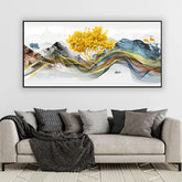 Twin Deer in Morning Mist | Nature Canvas Painting