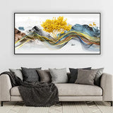 Twin Deer in Morning Mist | Nature Canvas Painting