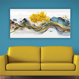 Twin Deer in Morning Mist | Nature Canvas Painting