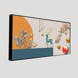 Abstract Geometry Golden Modern Wall Art ISize 2x4 Feet