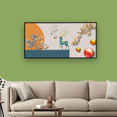 Abstract Geometry Golden Modern Wall Art ISize 2x4 Feet