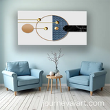 Abstract Geometry Modern Wall Art | Size 2x4 Feet