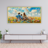 Family Wall Art Canvas – Togetherness & Love | Size 2x4 Feet