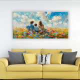 Family Wall Art Canvas – Togetherness & Love | Size 2x4 Feet