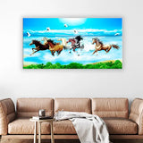 7 Running Horses Vastu Painting for office