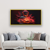 Buddha’s Light Spectrum Lotus Abstract Wall Art ISize 2x4 Feet
