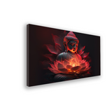 Buddha’s Light Spectrum Lotus Abstract Wall Art ISize 2x4 Feet