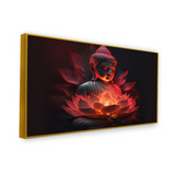 Buddha’s Light Spectrum Lotus Abstract Wall Art ISize 2x4 Feet