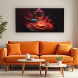 Buddha’s Light Spectrum Lotus Abstract Wall Art ISize 2x4 Feet