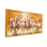 7 Running Horses Vastu Painting for Living Room Decor Size:H x W, 2x4 Feet