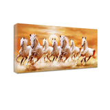 7 Running Horses Vastu Painting for Living Room Decor Size:H x W, 2x4 Feet