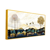 Mountain Abstract Landscape Painting – Modern Wall Art for Home & Office Décor | Size 2x4 Feet