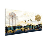 Mountain Abstract Landscape Painting – Modern Wall Art for Home & Office Décor | Size 2x4 Feet