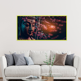 AI-Generated Buddha Lotus Tree Spiritual Wall Art ISize 2x4 Feet
