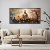 Buddha Head Canvas | Calm Wall Art | Ready to Hang | Size 2x4 feet