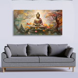 Buddha Head Canvas | Calm Wall Art | Ready to Hang | Size 2x4 feet