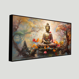 Buddha Head Canvas | Calm Wall Art | Ready to Hang | Size 2x4 feet