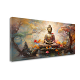 Buddha Head Canvas | Calm Wall Art | Ready to Hang | Size 2x4 feet