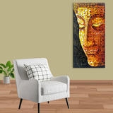 Elegant Buddha Wall Painting for Living Room or Office | Sacred Art for Positive Energy & Focus | Canvas Size 2x4 Feet