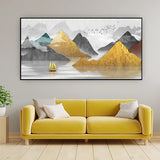 River Through the Mountains | Tranquil Nature Landscape Canvas