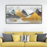 River Through the Mountains | Tranquil Nature Landscape Canvas