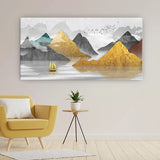 River Through the Mountains | Tranquil Nature Landscape Canvas