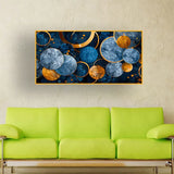 Blue & Orange Glass Bowl Art Collection | Size 2x4 Feet