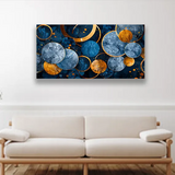 Blue & Orange Glass Bowl Art Collection | Size 2x4 Feet